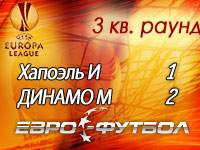 "Динамо" не без проблем пробилось в следующий раунд квалификации Лиги Европы
