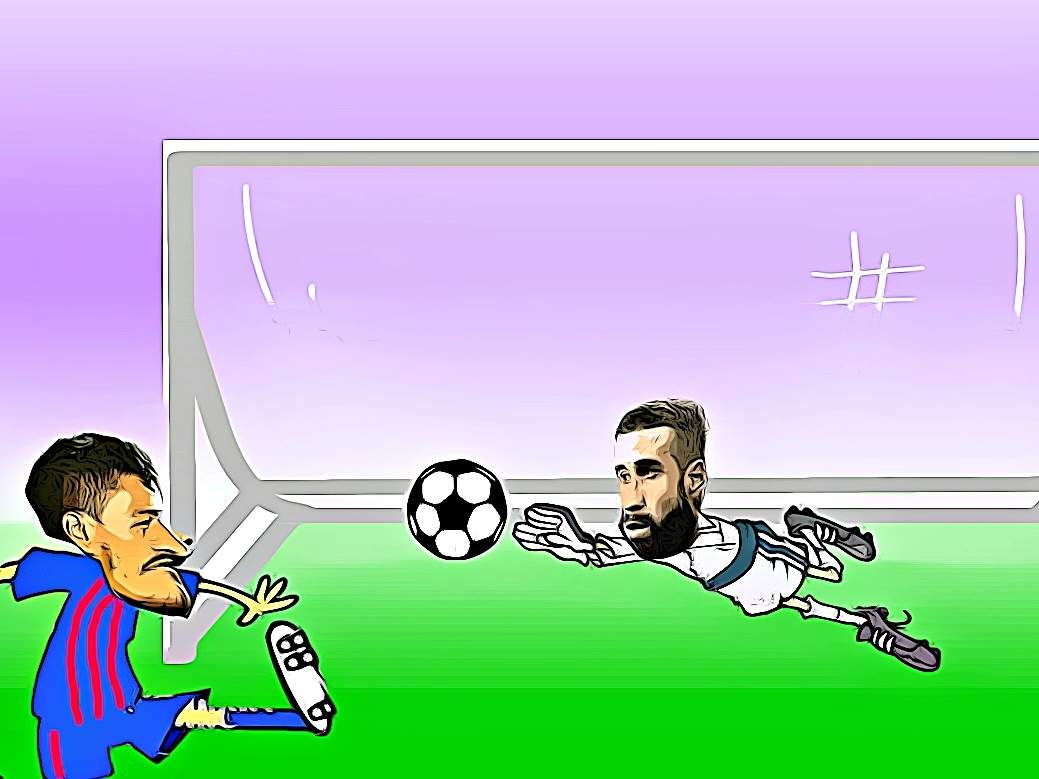 Карикатура о футболе в ЛАЛИГА
