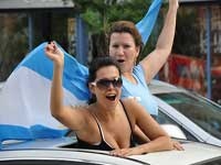 Сборная Аргентины отпраздновала выход на чемпионат мира