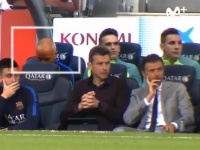 Как скамейка "Барселоны" реагировала на голы "Реала" в матче с "Малагой"