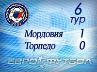 "Мордовия" в меньшинстве отстояла победу над "Торпедо"