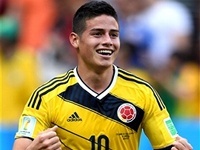 Хамес Родригес признан лучшим игроком матча между сборными Колумбии и Уругвая