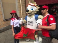 Болельщики из Марокко оскорбляют ФИФА на матче с Испанией