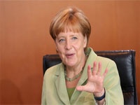 Ангела Меркель пожелала удачи сборной Германии на ЧМ в Бразилии