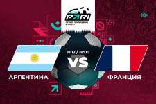 Шансы Аргентины и Франции в финале ЧМ-2022 равны. Но клиенты БК PARI выбирают Францию