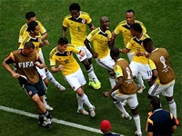 Колумбия впервые выиграла больше одного матча на чемпионатах мира